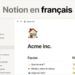 Notion : un outil productivité tout-en-un