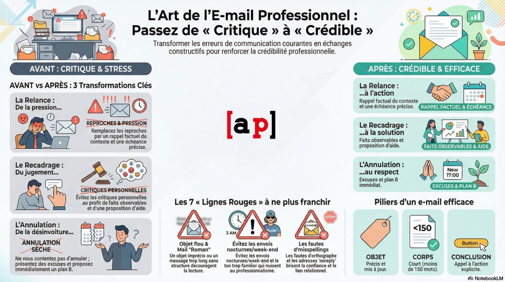 Relances, recadrages, excuses… Les mails à bannir et leurs meilleures versions