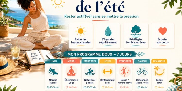 Le plan doux pour rester actif(ve) pendant l’été sans se mettre la pression